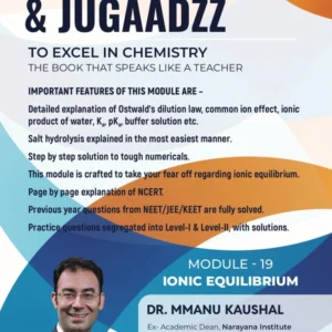 Module 19: Ionic Equilibrium